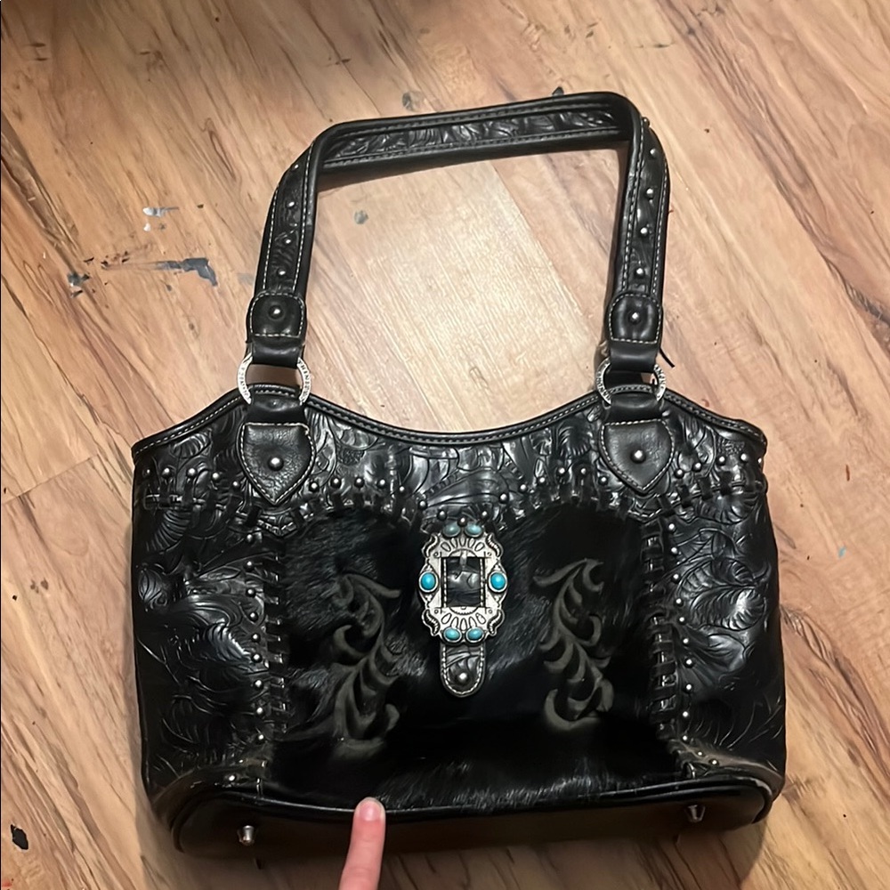 Black western purse